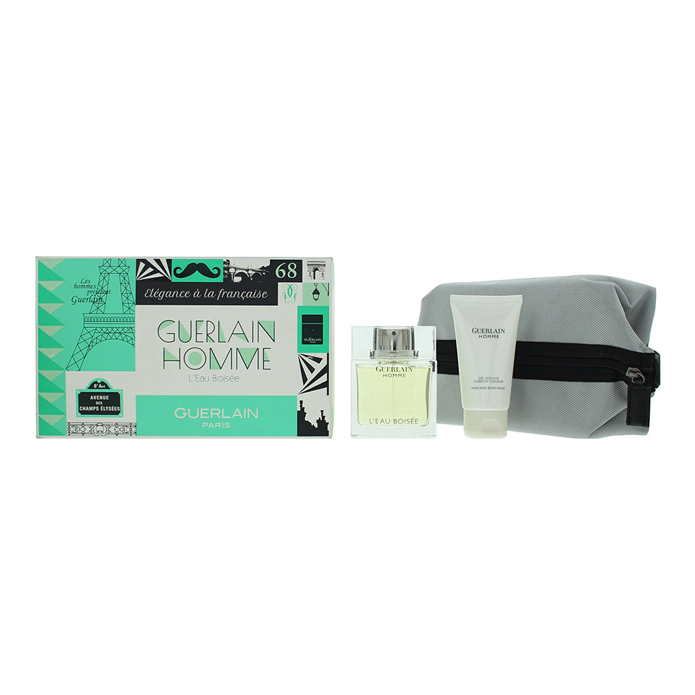 Guerlain Homme L'eau Boisée Eau de Toilette 3 Pieces Gift Set