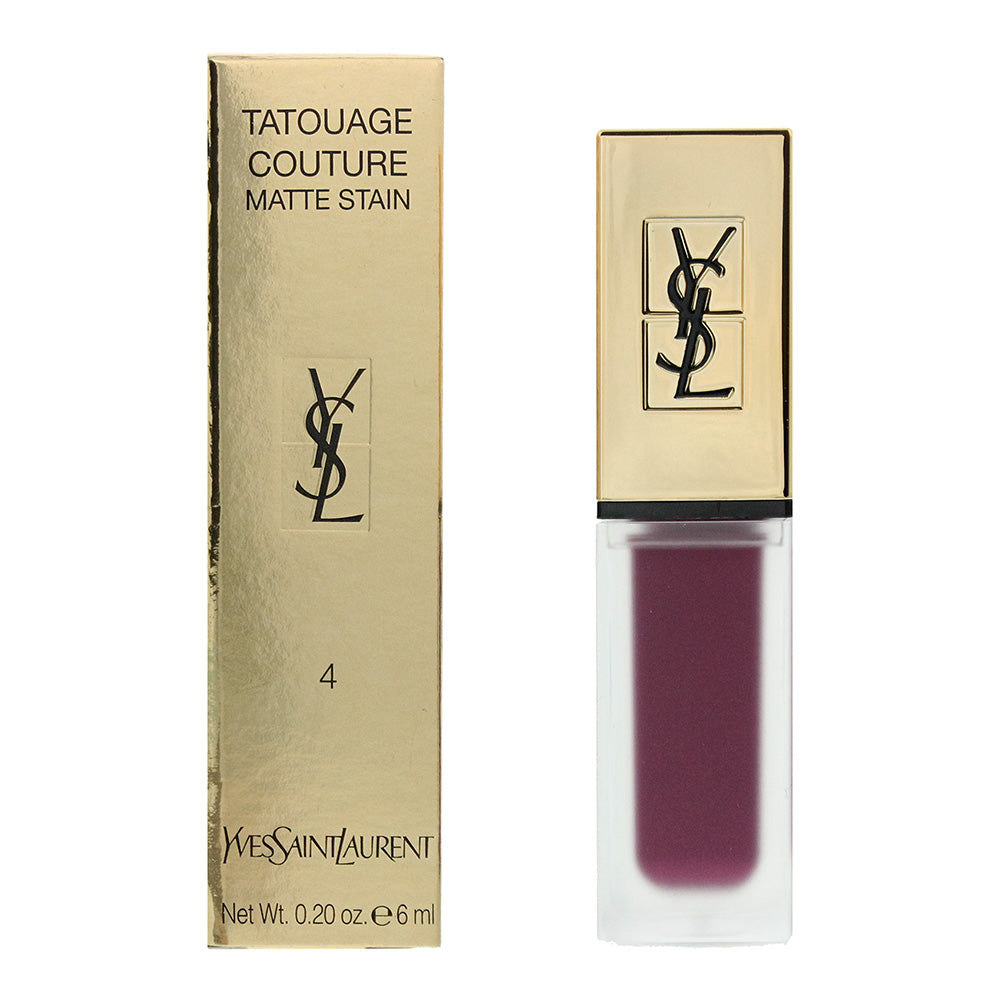 Yves Saint Laurent Tatouage Couture N4 Purple Identity Liquid Lipstick 6ml