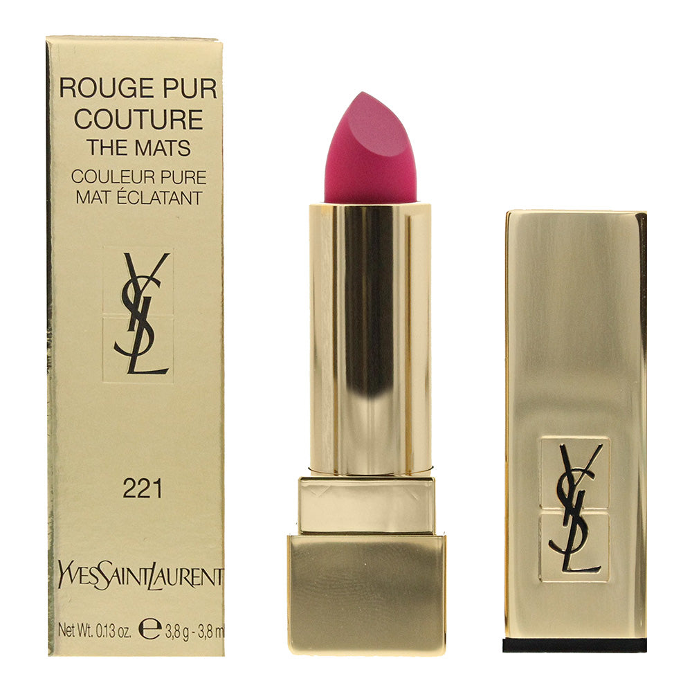 Yves Saint Laurent Rouge Pur Couture The Mats #221 Rose Ink Lipstick 3.8ml