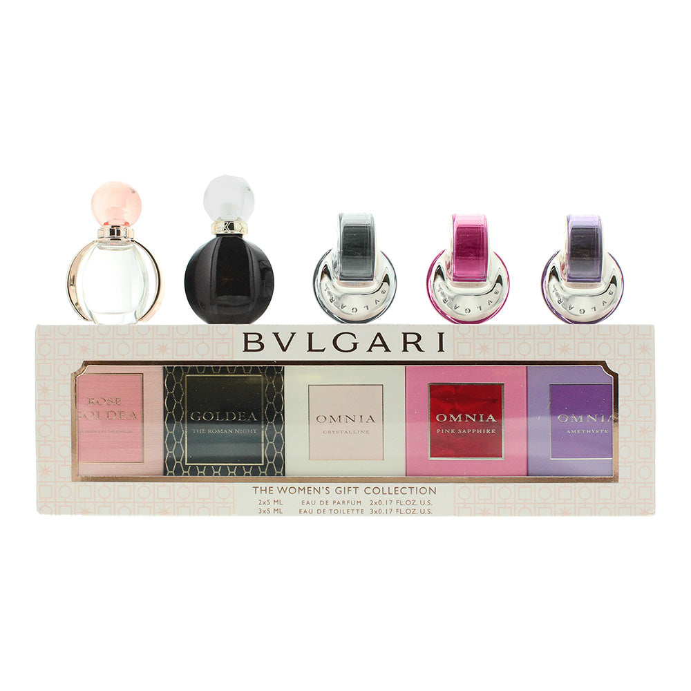 Bulgari Omnia 5 Piece Mini Gift Set: Eau De Parfum 5ml x 2 - Eau De Toilette 5ml x 3