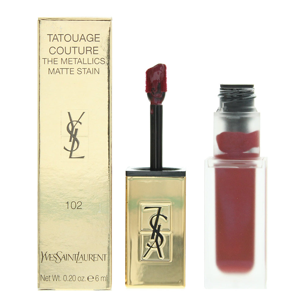 Yves Saint Laurent Tatouage Couture The Metallics 102 Iron Pink Spirit Lip Stain 6ml