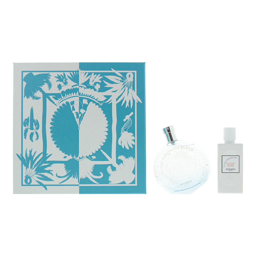 Hermes Eau Des Merveilles 2 Piece Gift Set: Eau De Toilette 100ml - Body Lotion 80ml