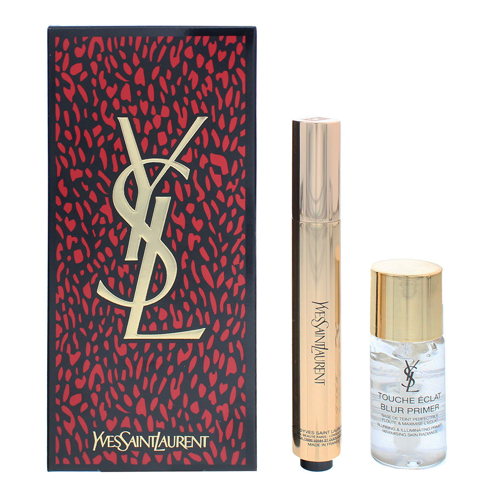 Yves Saint Laurent Touche Eclat No Need To Sleep 2 Piece Gift Set: Highlighter 2.5ml - Blur Primer 10ml