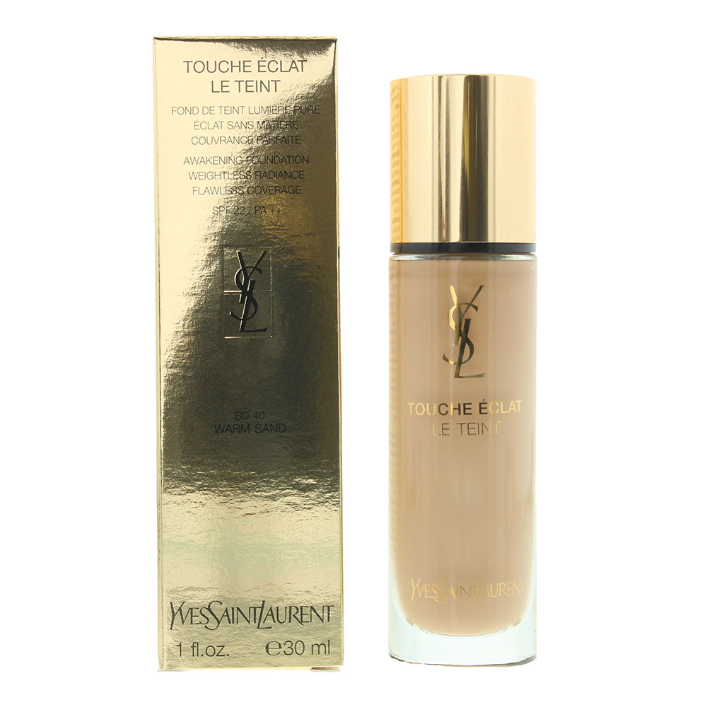 Yves Saint Laurent Touche Éclat BD40 Warm Sand Foundation Spf 22 30ml