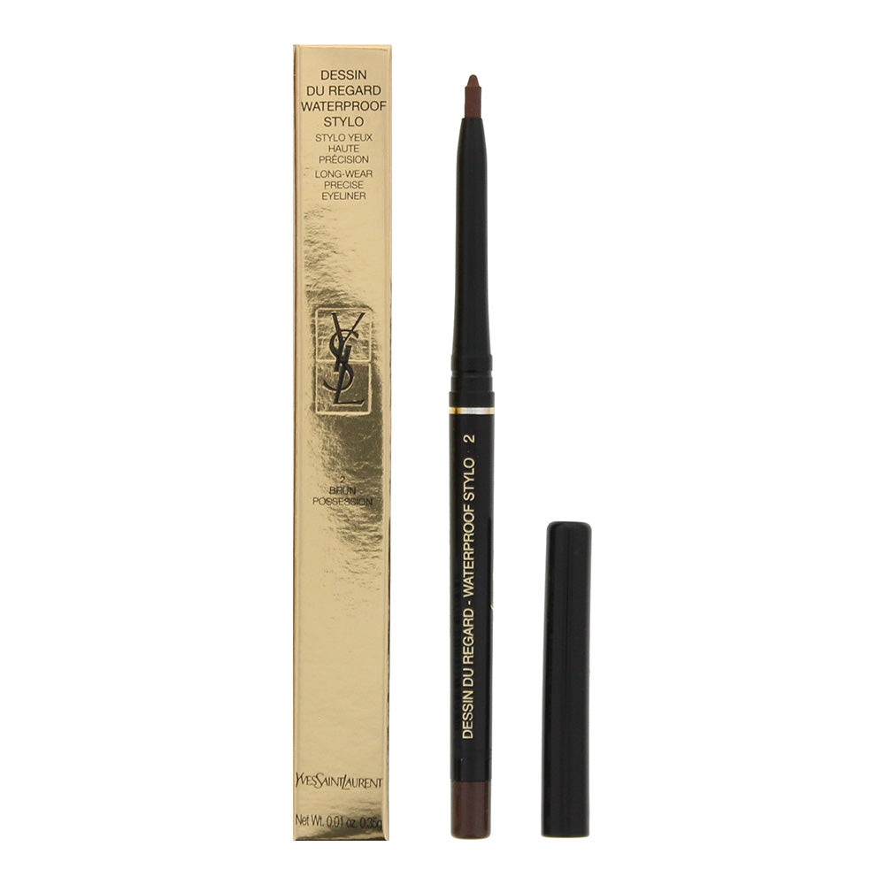 Yves Saint Laurent Dessin Du Regard Waterproof 02 Brun Possession Eye Pencil 0.35g