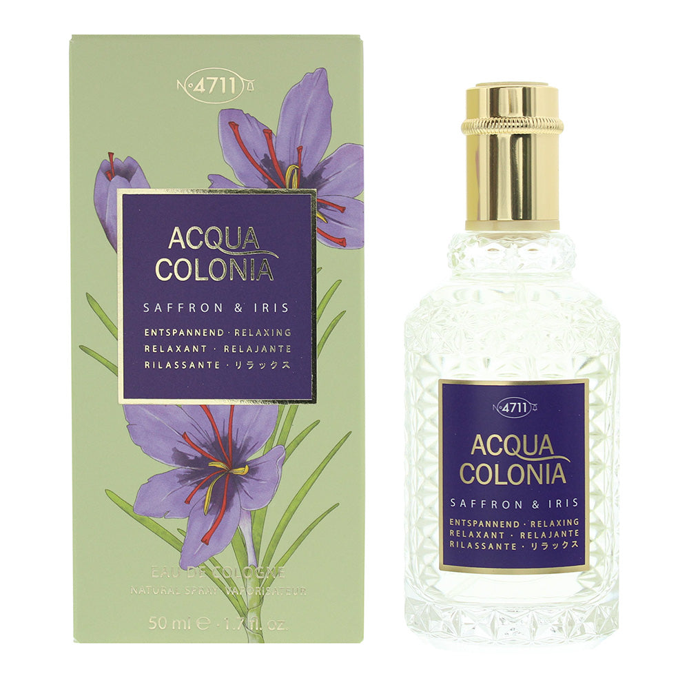 4711 Acqua Colonia Safron & Iris Eau De Cologne 50ml