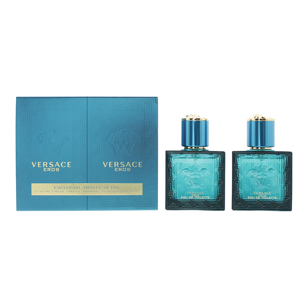 Versace Eros 2 Piece Gift Set: Eau De Toilette 30ml - Eau De Toilette 30ml