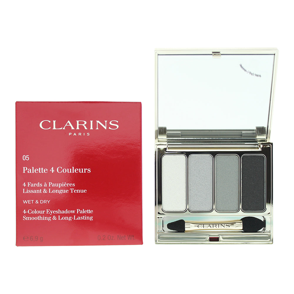 Clarins 4 Colour Wet & Dry Eyeshadow Palette No.05 Smokey 6.8g