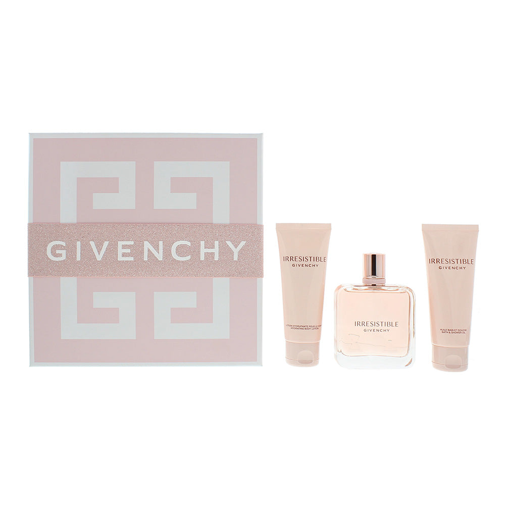 Givenchy Irresistible 3 Piece Gift Set: Eau De Parfum 80ml - Body Lotion 75ml - Shower Gel 75ml