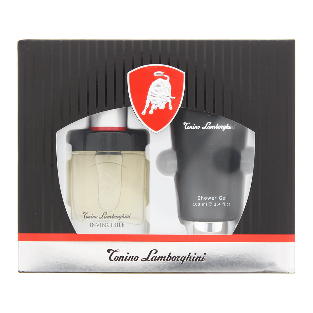 Lamborghini Invincibile 2 Piece Gift Set: Eau De Toilette 40ml - Shower Gel 100ml