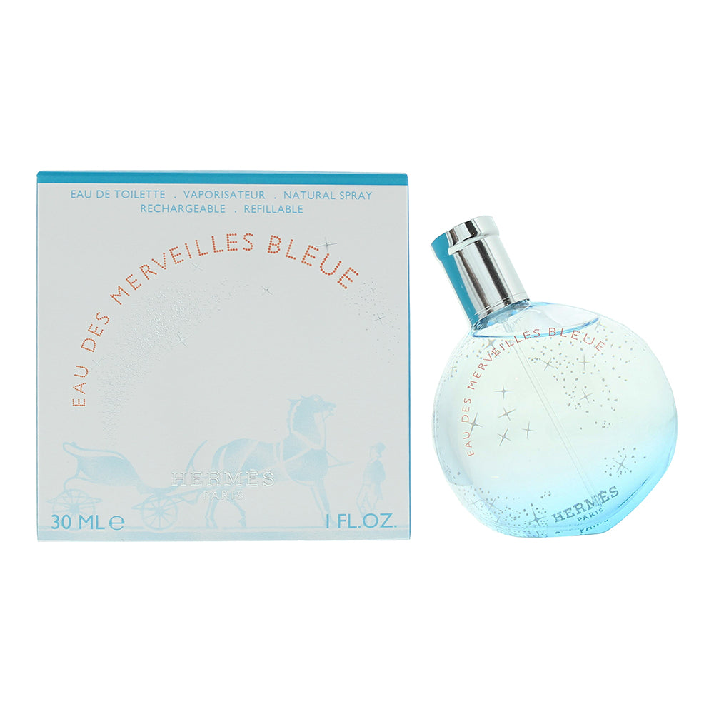 Hermès Eau Des Merveilles Bleue Refillable Eau De Toilette 30ml