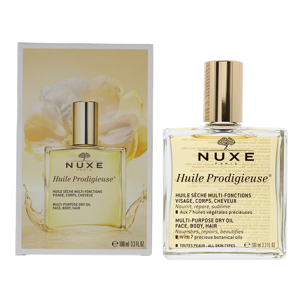 Nuxe Huile Prodigieuse Multi-Purpose Dry Oil 100ml for Face Body and Hair