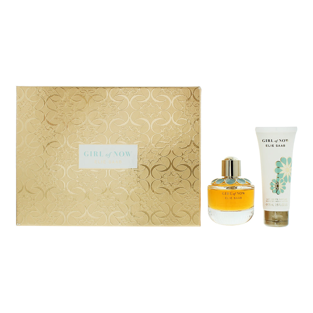 Elie Saab Girl Of Now 2 Piece Gift Set: Eau De Parfum 50ml - Body Lotion 75ml