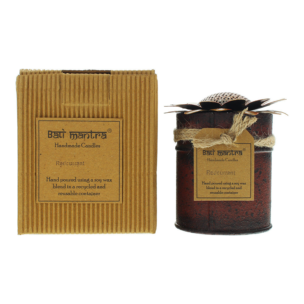 Bali Mantra Sunflower Tin Orange Redcurrant Candle 370g