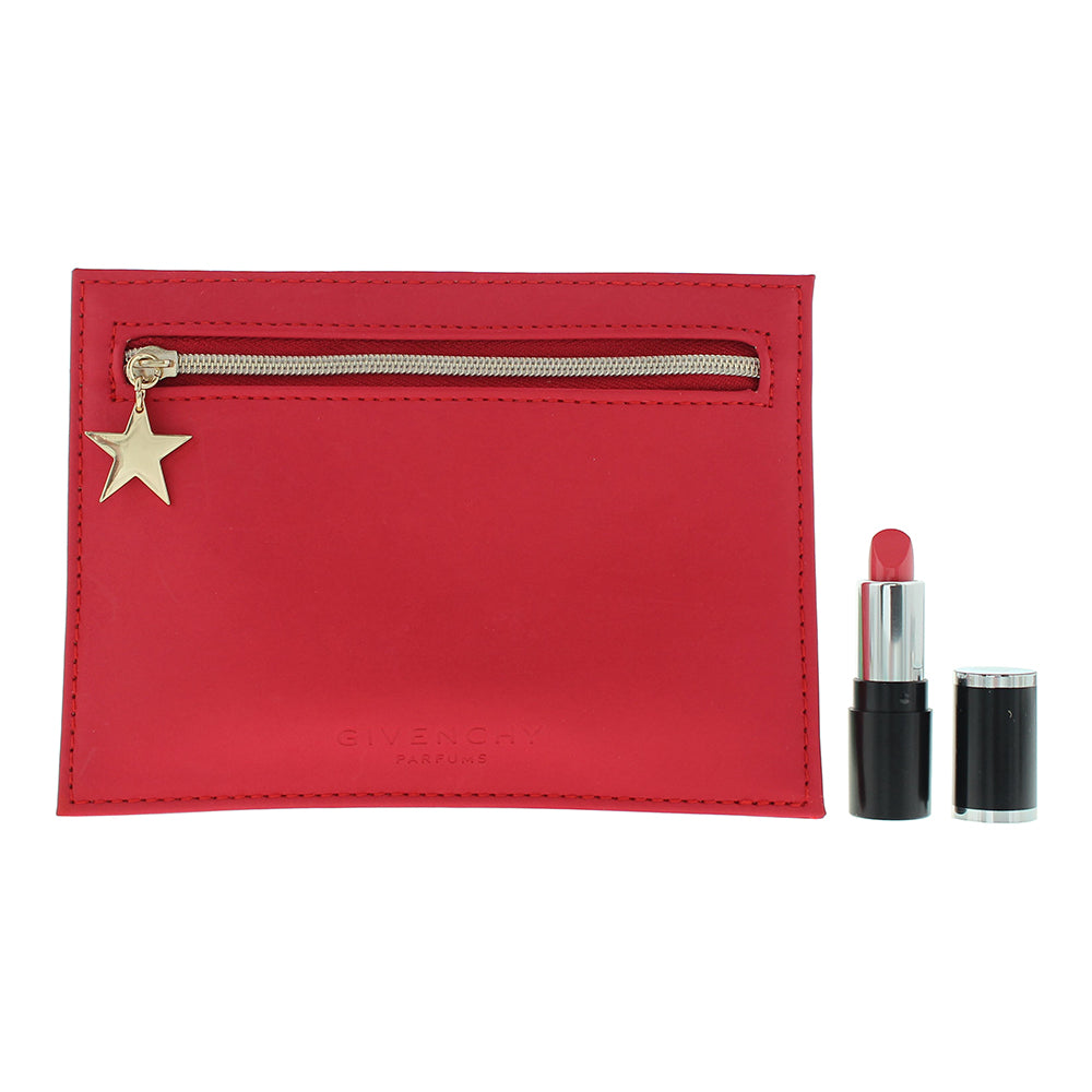 Givenchy 2 Piece Gift Set: Le Rouge 202 Mini Lipstick 1.3g - Pouch