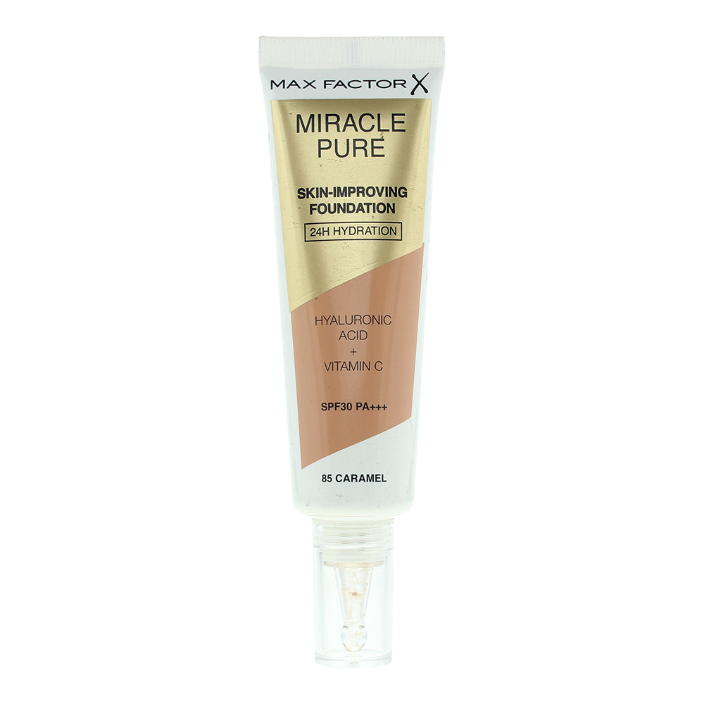 Max Factor Miracle Pure Skin Improving 24H Hydration 85 Caramel Foundation 30ml