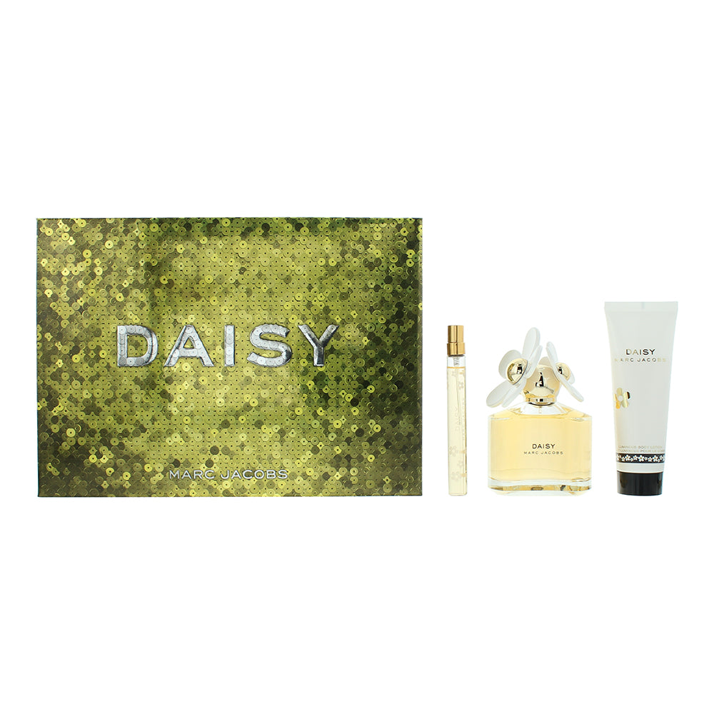 Marc Jacobs Daisy 3 Piece Gift Set: Eau de Toilette 100ml - Body Lotion 75ml - E