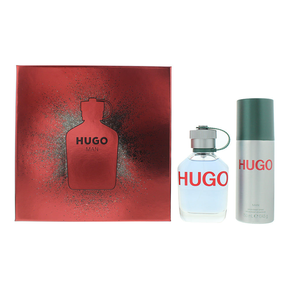 Hugo Boss Hugo Man 2 Piece Gift Set: Eau de Toilette 75ml - Deodorant Spray 150m