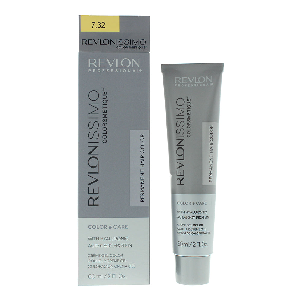 Revlon Revlonissimo Colorsmetique 7.32 Meduim Golden Pearl Blonde Hair Colour 60