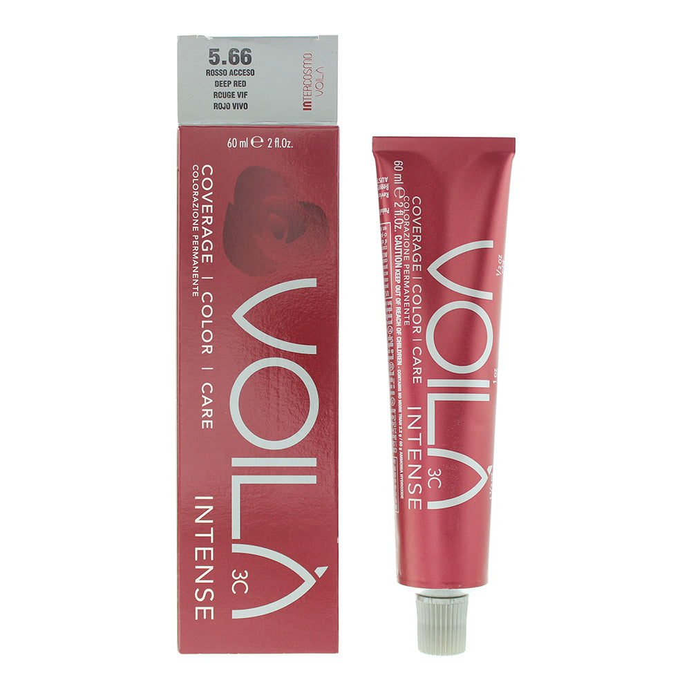 Intercosmo Voilà 3C Intense 5.66 Deep Red Hair Colour 60ml