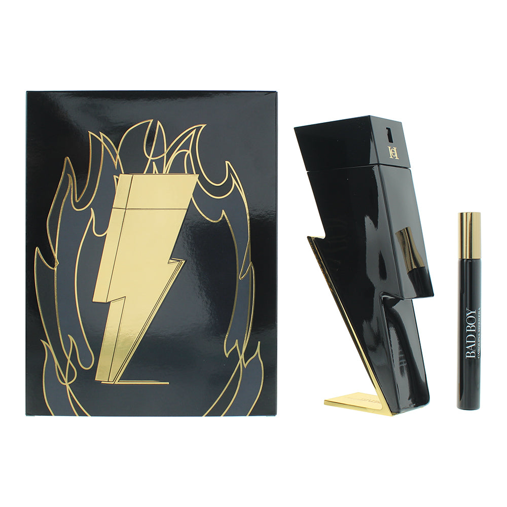 Carolina Herrera Bad Boy 2 Piece Gift Set: Eau de Toilette 100ml - Eau de Toilet