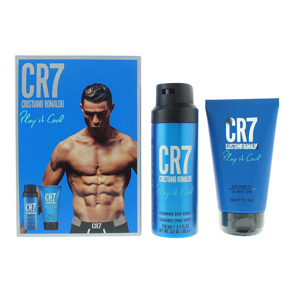 Cristiano Ronaldo Cr7 Play It Cool 2 Piece Gift Set: Shower Gel 150ml - Body Spr