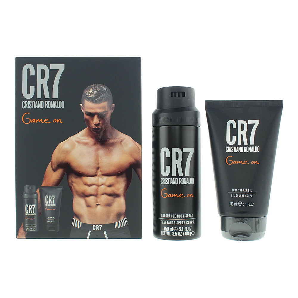 Cristiano Ronaldo Cr7 Game On 2 Piece Gift Set: Shower Gel 150ml - Body Spray 15