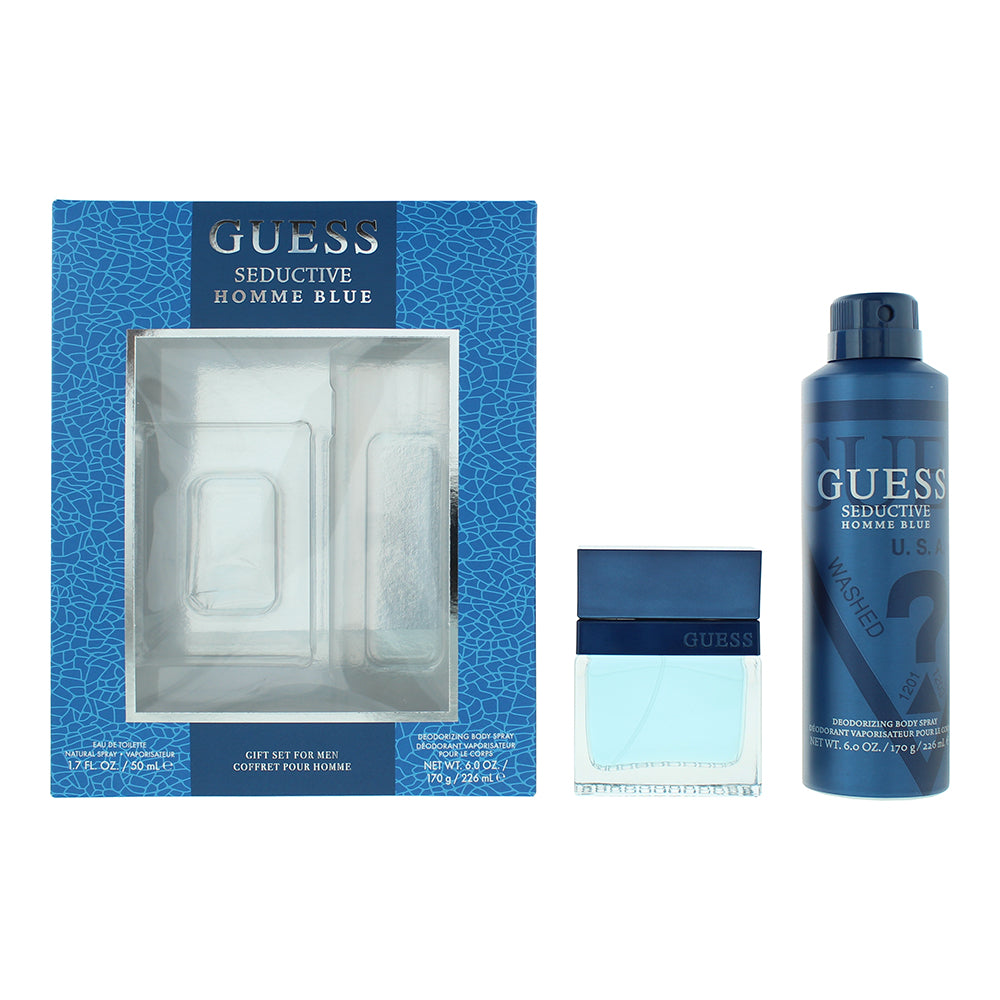 Guess Seductive Homme Blue 2 Piece Gift Set: Eau de Toilette 50ml - Body Spray 2