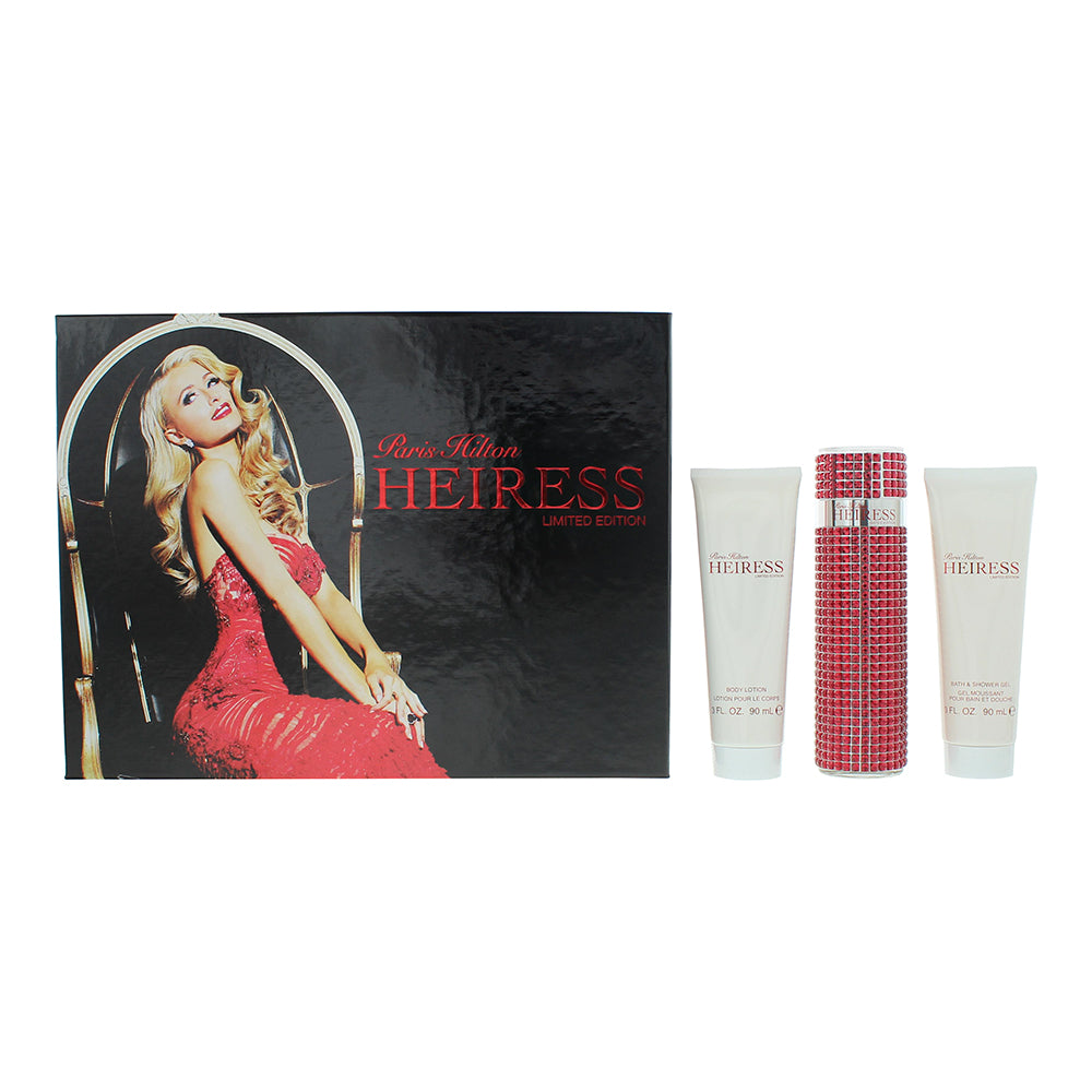 Paris Hilton Heiress Limited Edition 3 Piece Gift Set: Eau de Parfum 100ml