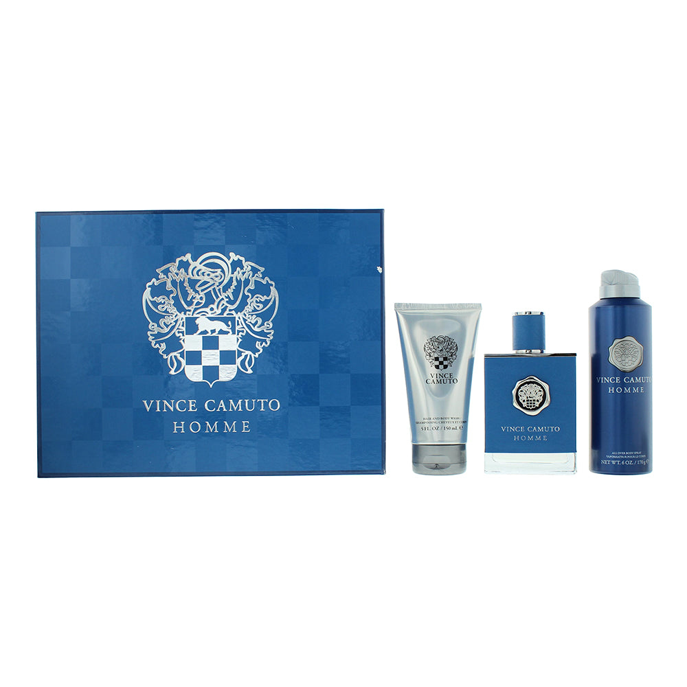 Vince Camuto Homme 3 Piece Gift Set: Eau de Toilette 100ml