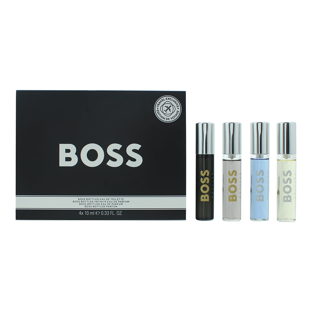 Hugo Boss Bottled 4 Piece Gift Set: Eau de Parfum 10ml - Eau de Toilette 10ml - 