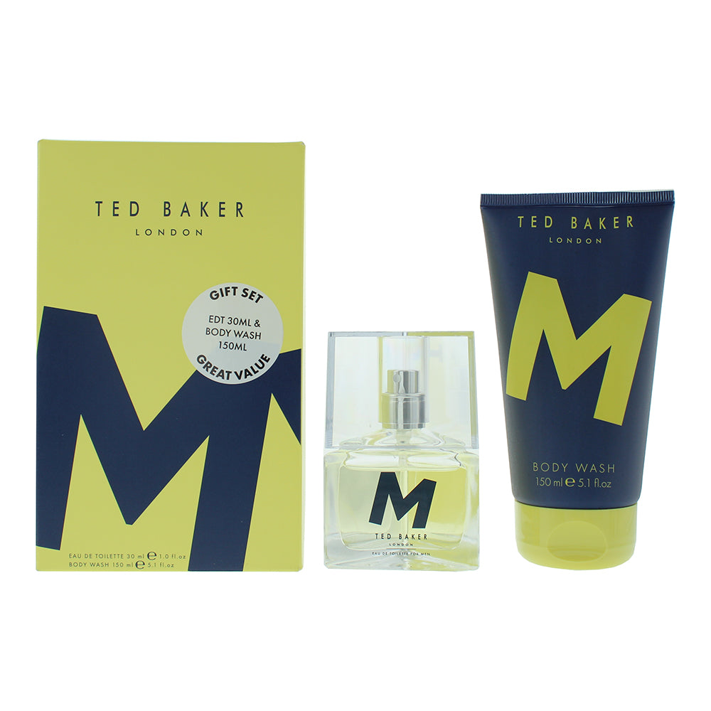 Ted Baker M 2 Piece Gift Set: Eau De Toilette 30ml - Body Wash 150ml