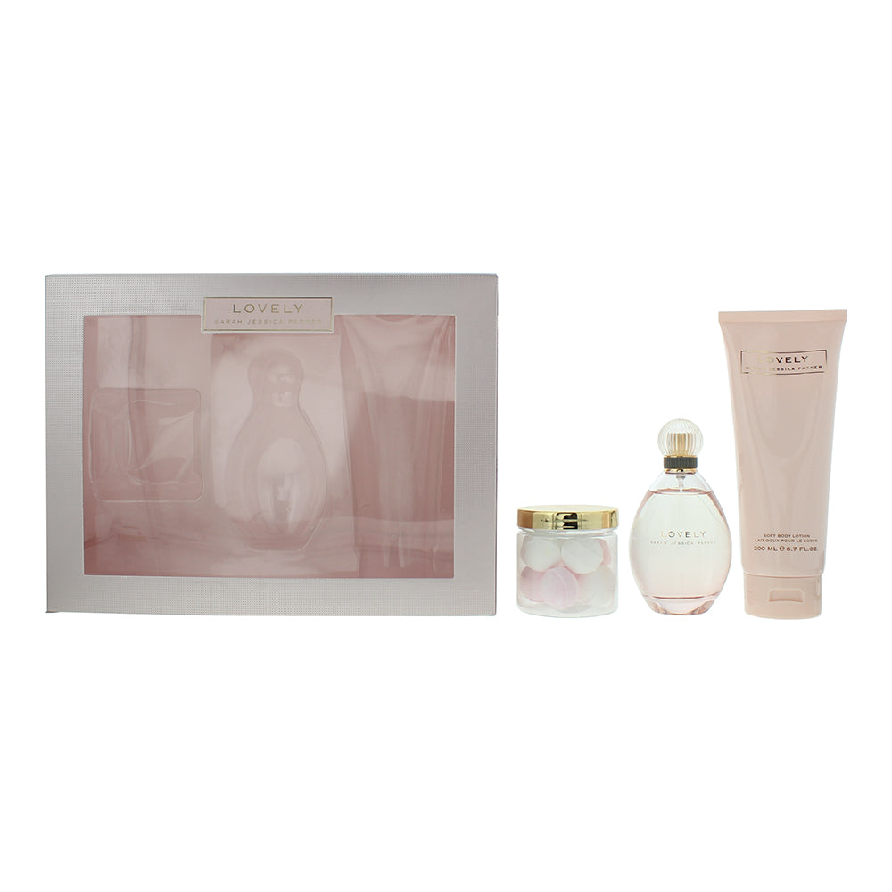 Sarah Jessica Parker Lovely 3 Piece Gift Set: Eau de Parfum 100ml - Body Lotion 