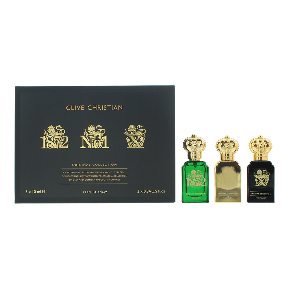 Clive Christian Original Collection 3 Piece Gift Set: 1872 Parfum 10ml - No1. Pa