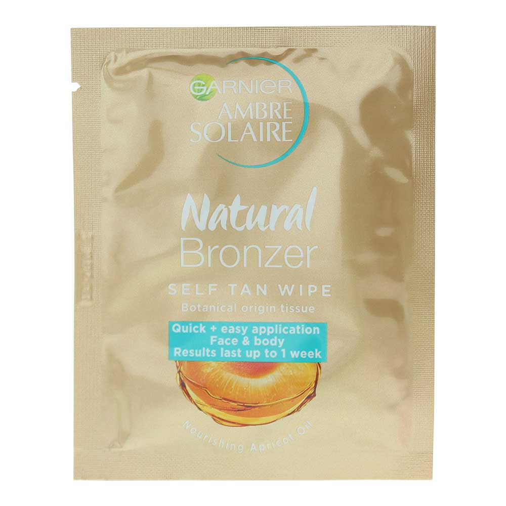 Garnier Ambre Solaire Natural Bronzer Self Tan Wipes 6ml