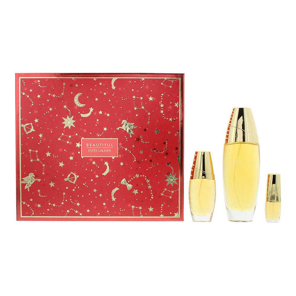 Estée Lauder Beautiful 3 Piece Gift Set: Eau de Parfum 100ml - Eau de Parfum 30m