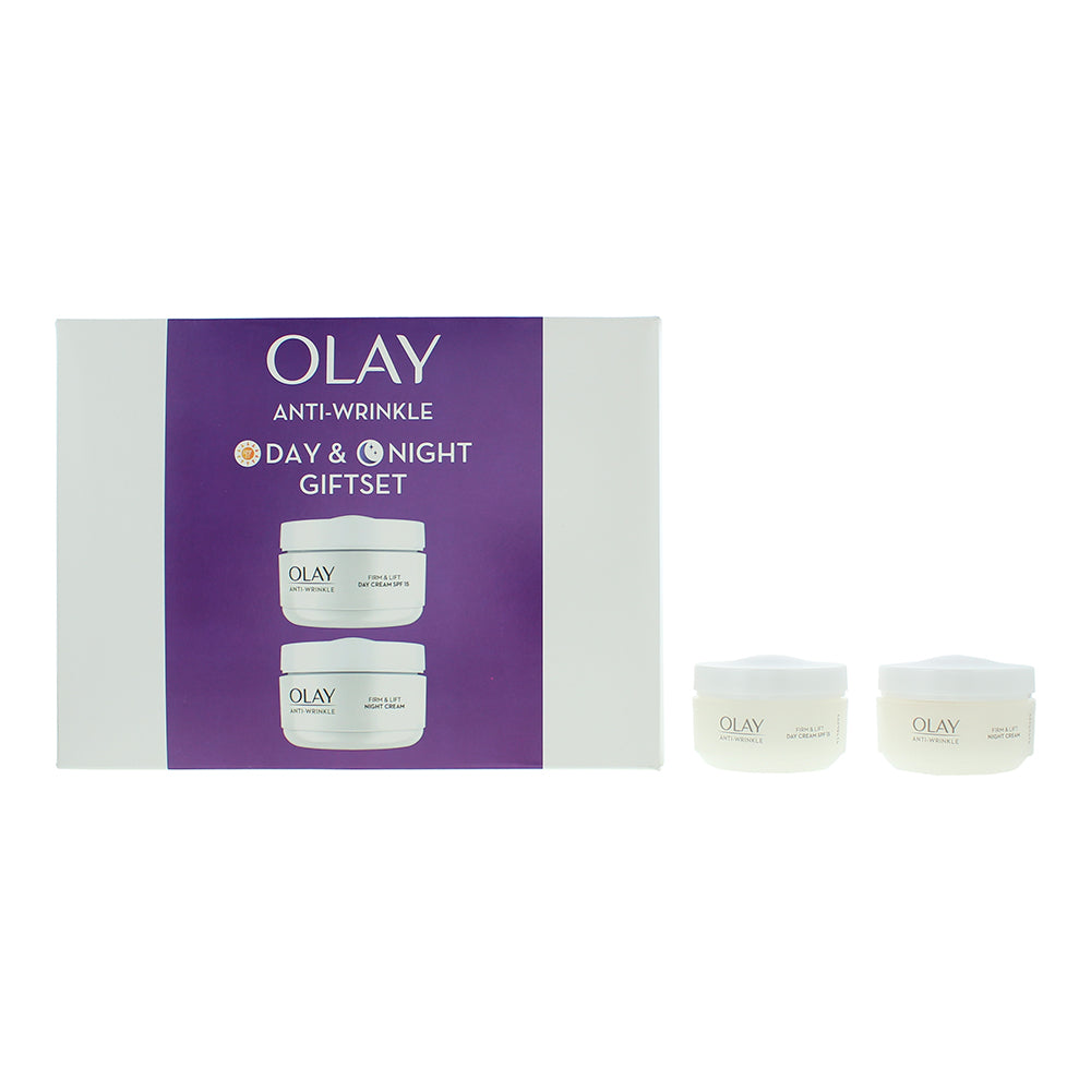 Olay Anti-Wrinkle Day & Night 2 Piece Gift Set: Day Cream 50ml - Night  Cream 50