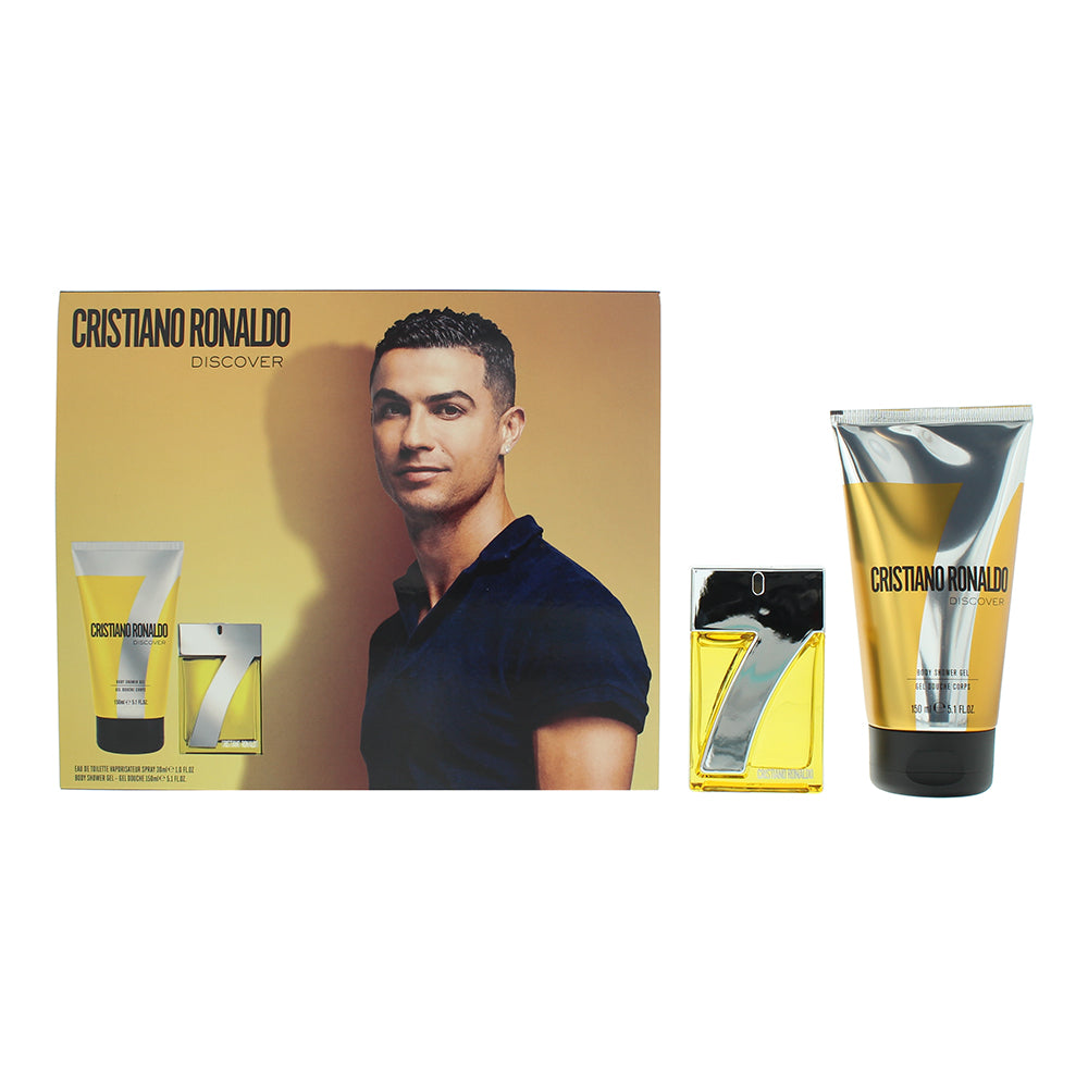 Cristiano Ronaldo Cr7 Discover 2 Piece Gift Set: Eau de Toilette 30ml - Shower G