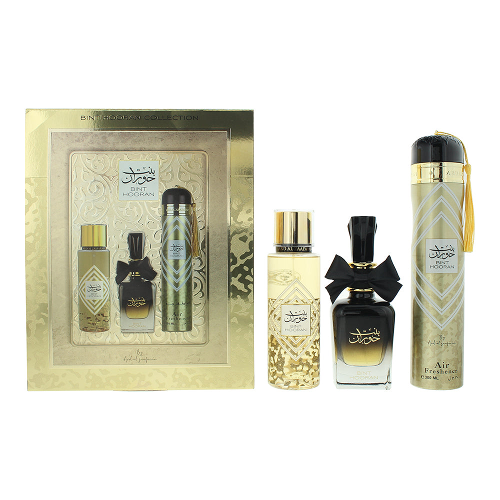 Ard Al Zaafaran Bint Hooran 3 Piece Gift Set: Eau De Parfum 100ml - Perfume Mist