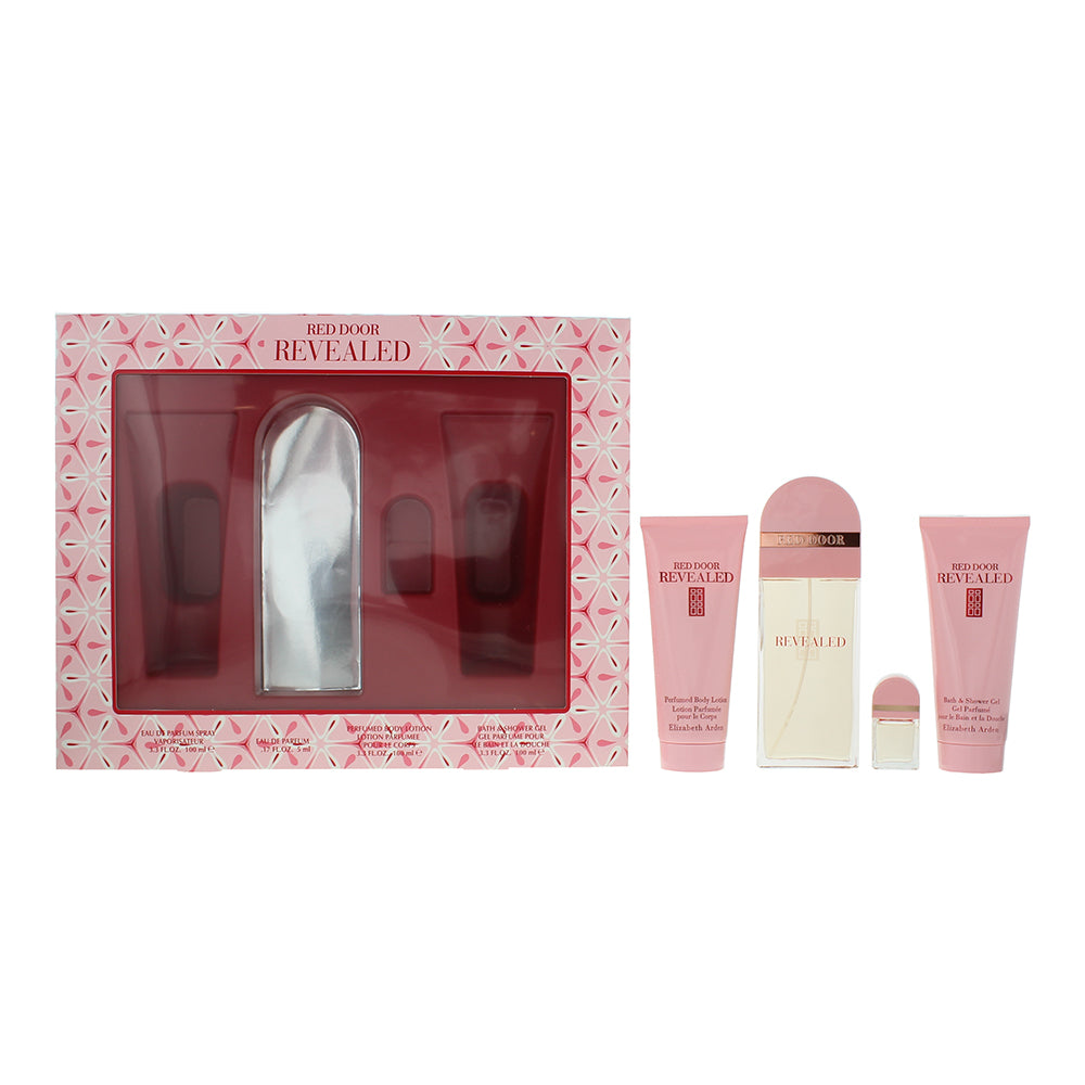 Elizabeth Arden Revealed 4 Piece Gift Set: Eau de Parfum 100ml & 5ml - Body Loti