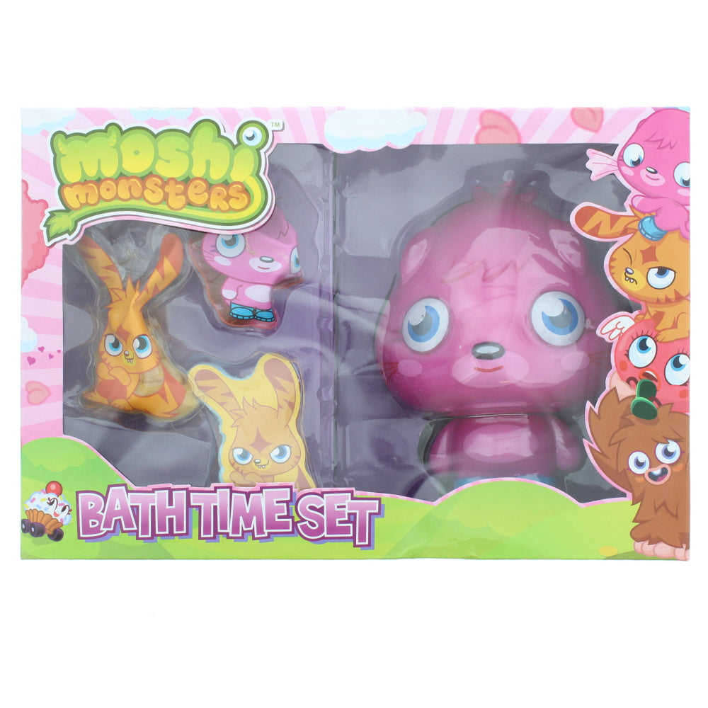 Moshi Monsters Poppet 3D Bath Time 4 Piece Gift Set: Bath Gel 300ml - Shower Gel 60ml - Shower Gel 60ml - Flannel