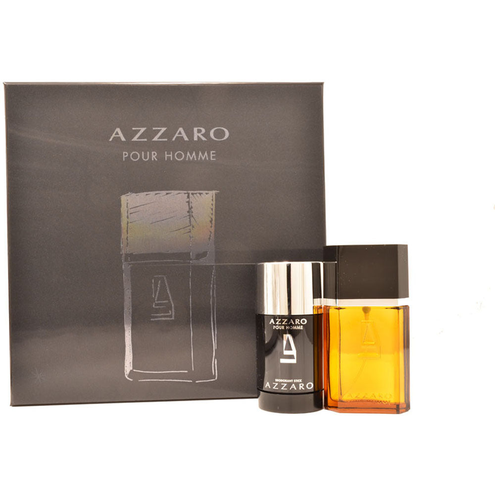 Azzaro Pour Homme Eau De Toilette 2 Piece Gift Set: Eau De Toilette 50ml - Deodorant Stick 75ml