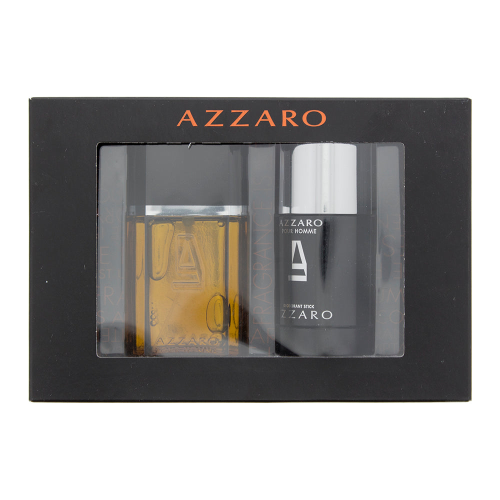 Azzaro Pour Homme Eau De Toilette 2 Piece Gift Set: Eau De Toilette 50ml - Deodorant Stick 75ml