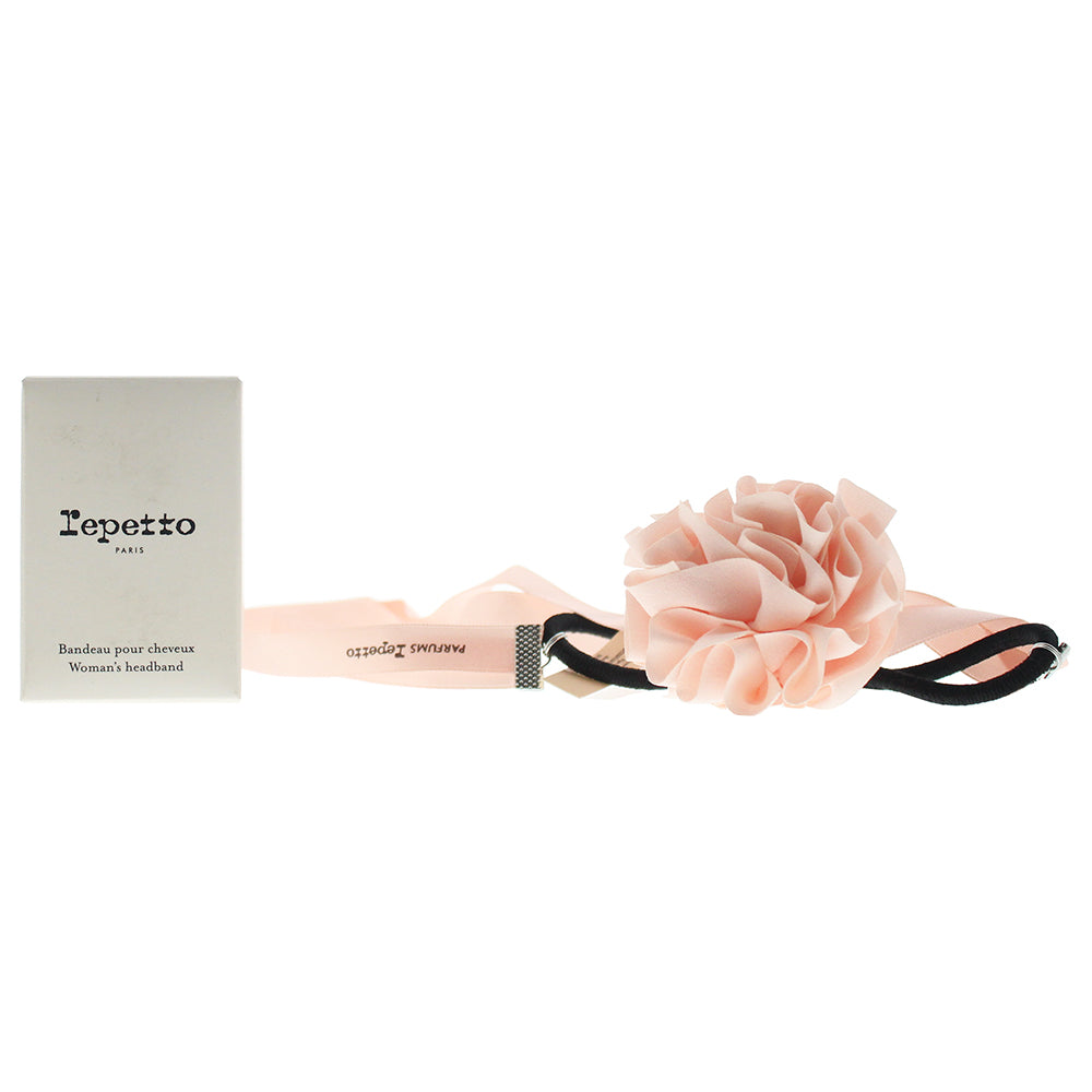 Repetto Pink Ribbon Flower Headband