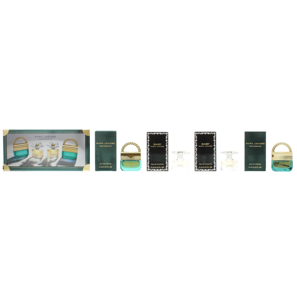 Marc Jacobs Daisy Miniatures Gift Set : Decadence Eau de Parfum X 2 4ml - Daisy Eau de Toilette X 2 4ml 