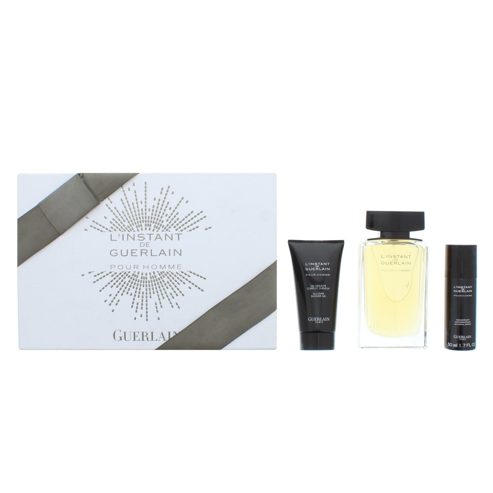 Guerlain L'instant De Guerlain Pour Homme Eau de Toilette 3 Pieces Gift Set