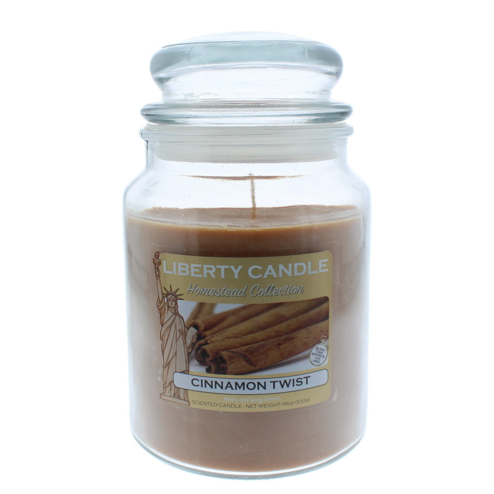 Liberty Candle Homestead Collection Cinnamon Twist Candle 18oz