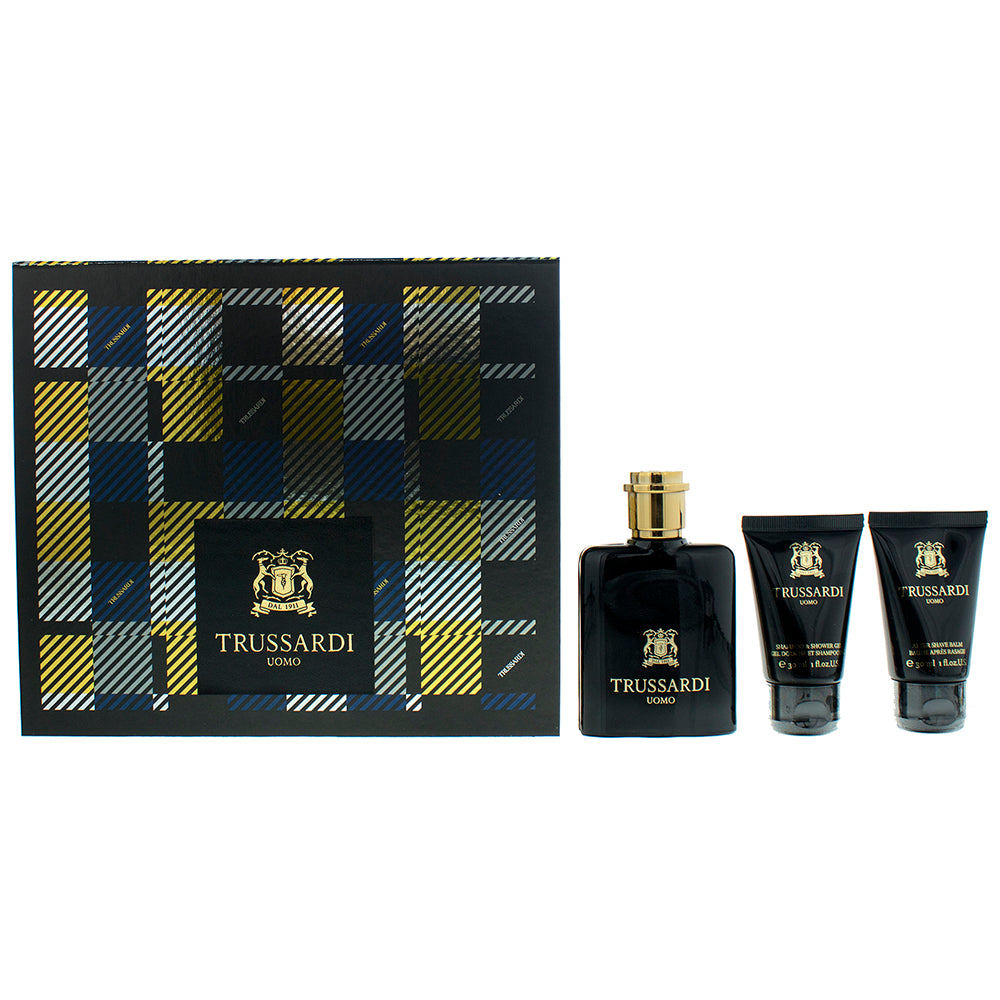 Trussardi Uomo Eau de Toilette 3 Pieces Gift Set