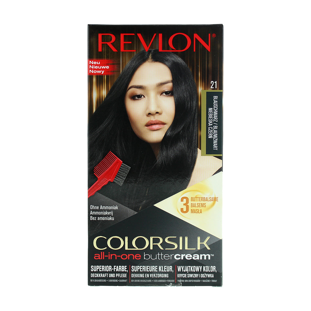 Revlon Colorsilk All-In-One Buttercream 21 Blue Black Hair Colour