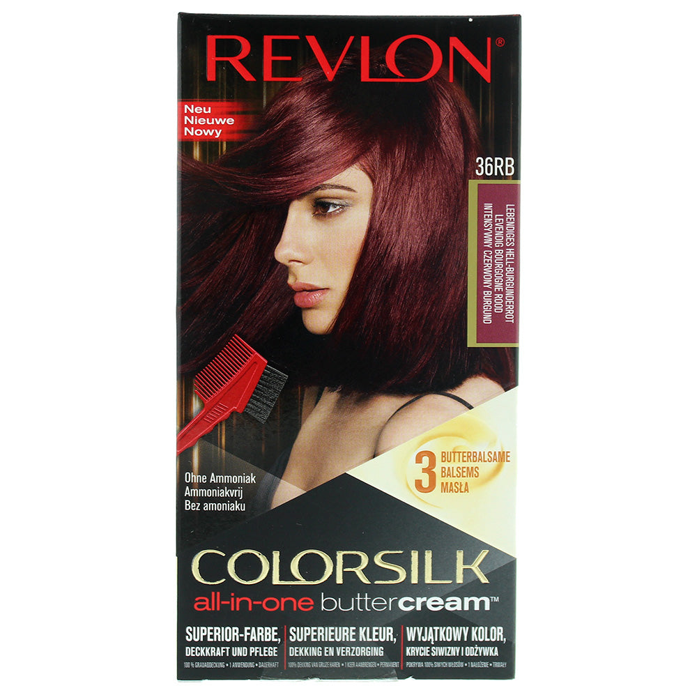 Revlon Colorsilk All-In-One Buttercream 36Rb Red Burgundy Hair Colour